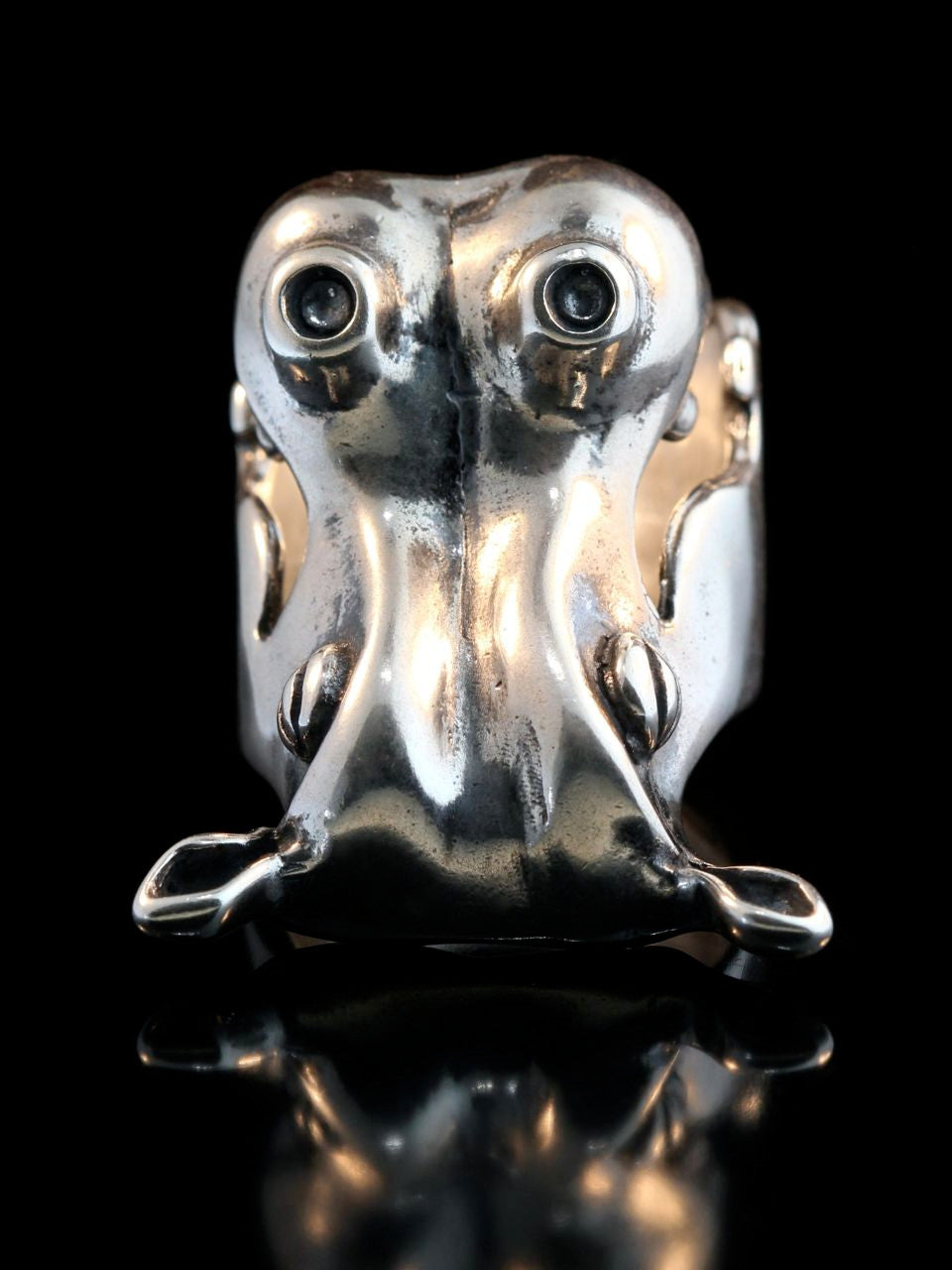 Henrietta Hippo Ring in Sterling Silver