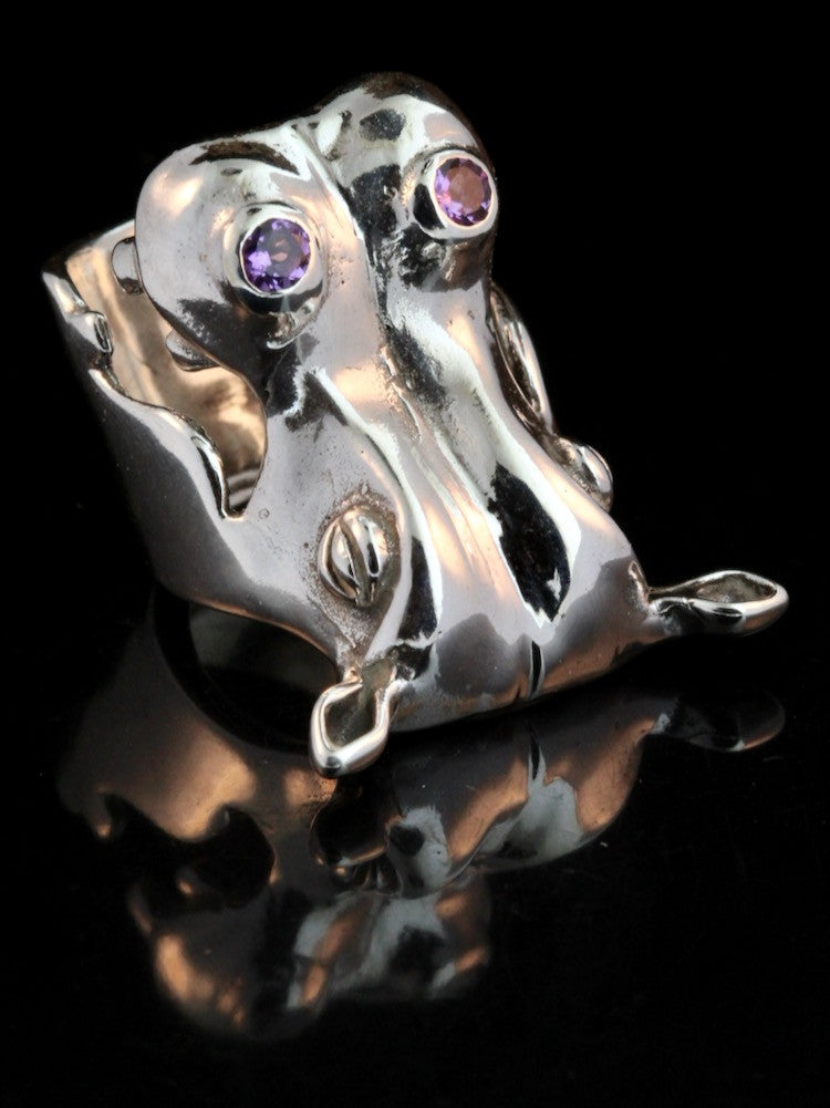 Henrietta Hippo Ring With Pink Tourmaline