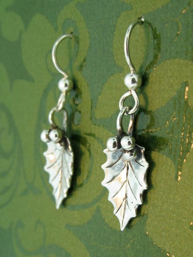 Holly Leaf Earrings