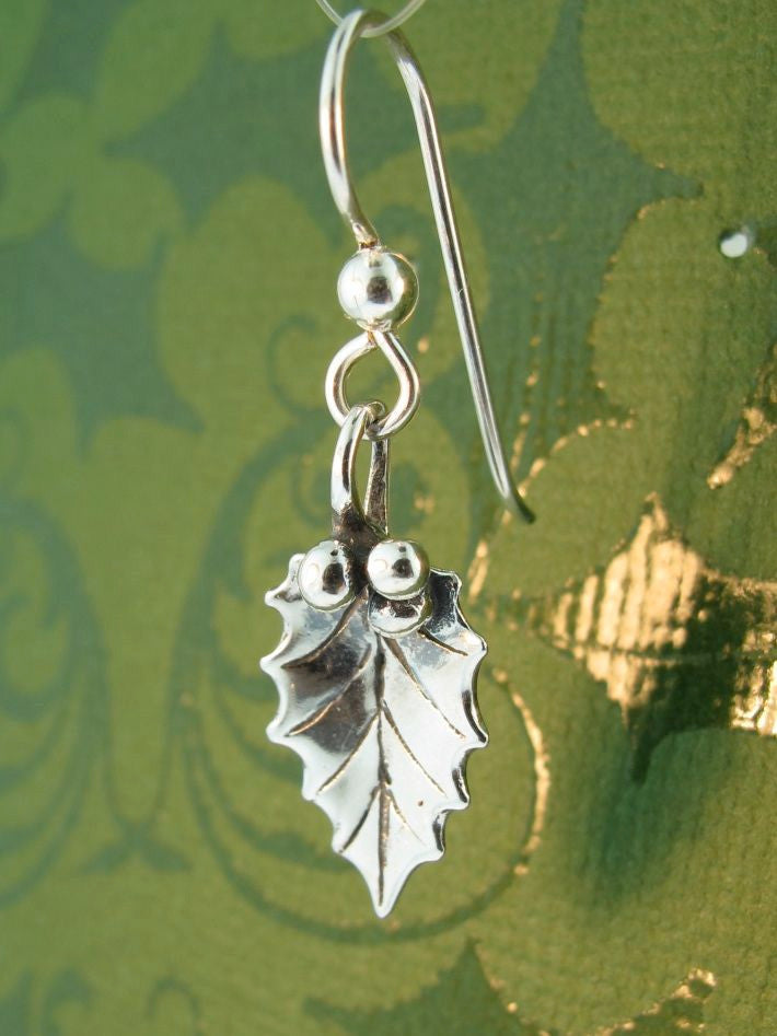 Holly Leaf Earrings