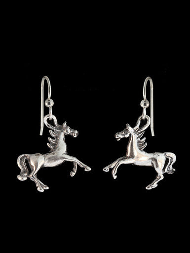 Horse Earrings - Sterling Silver