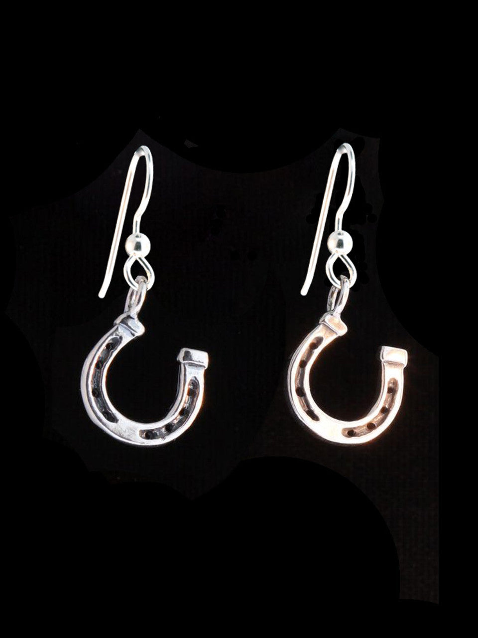 Lucky Horse Shoe Earrings - Silver