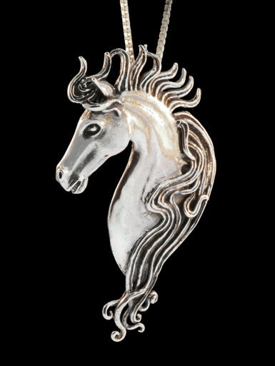 Spirit Horse Pendant - Sterling Silver