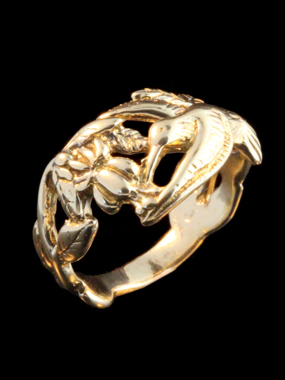 Hummingbird Ring - 14k Gold