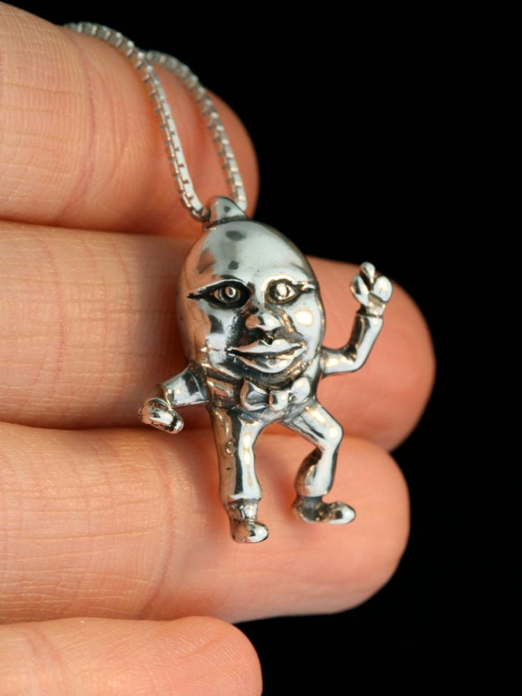 Mother Goose - Humpty Dumpty Charm - Sterling Silver