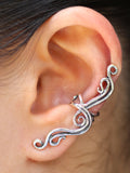 French Twist Ear Cuff in Silver