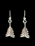 Christmas Tree Earrings - Sterling Silver