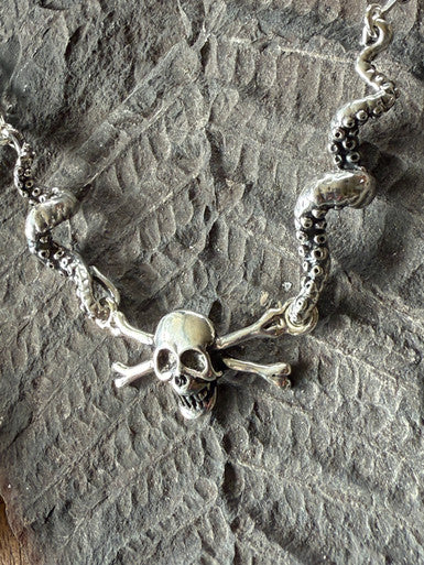 Shiver Me Tentacles Neckpiece - Sterling Silver