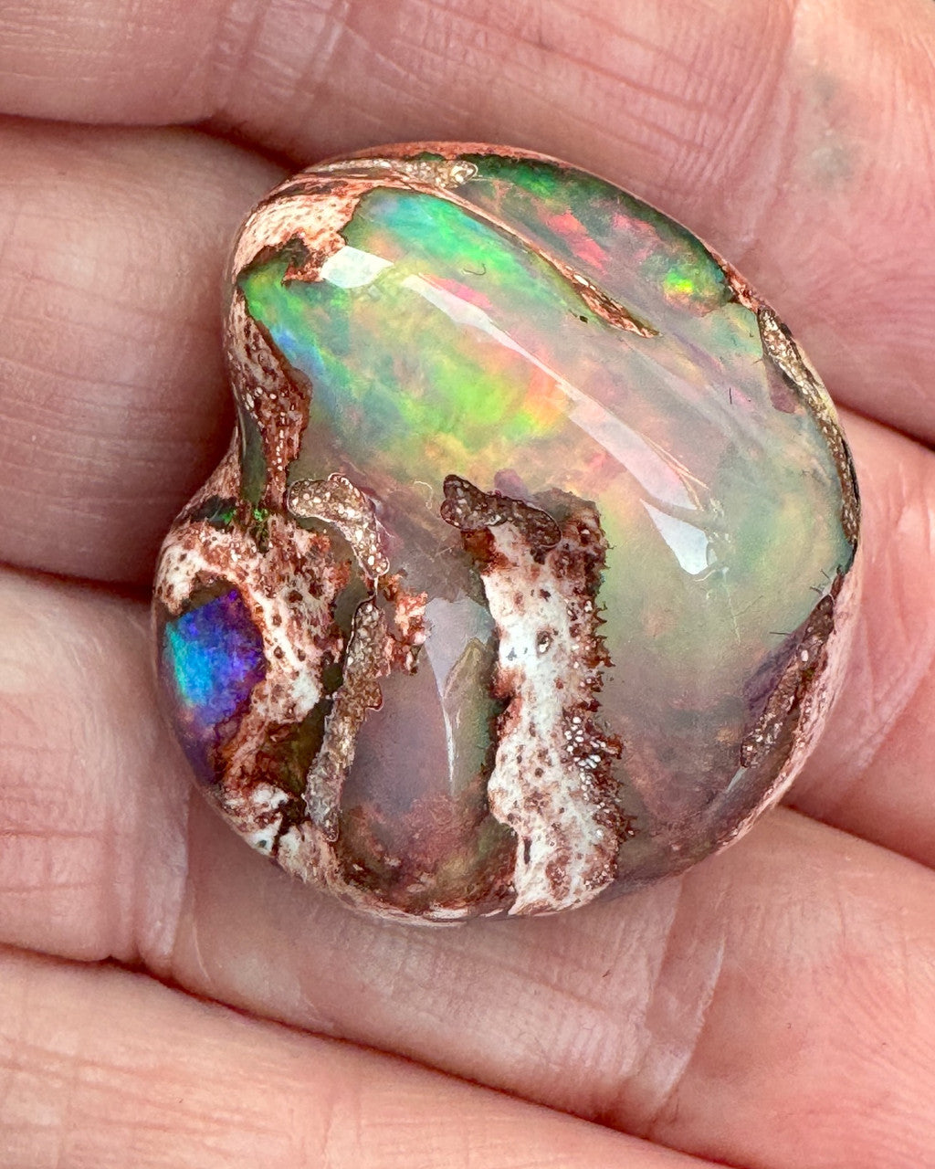 66 Carat Mexican Matrix Fire Opal