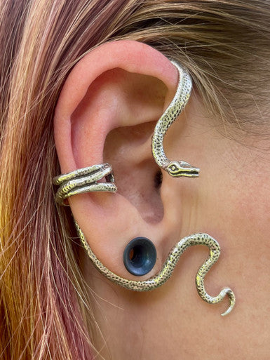 Viper Snake Ear Wrap - Sterling Silver