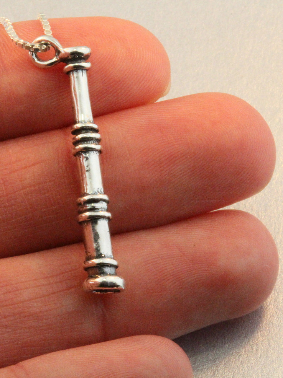 Spyglass Charm - Silver