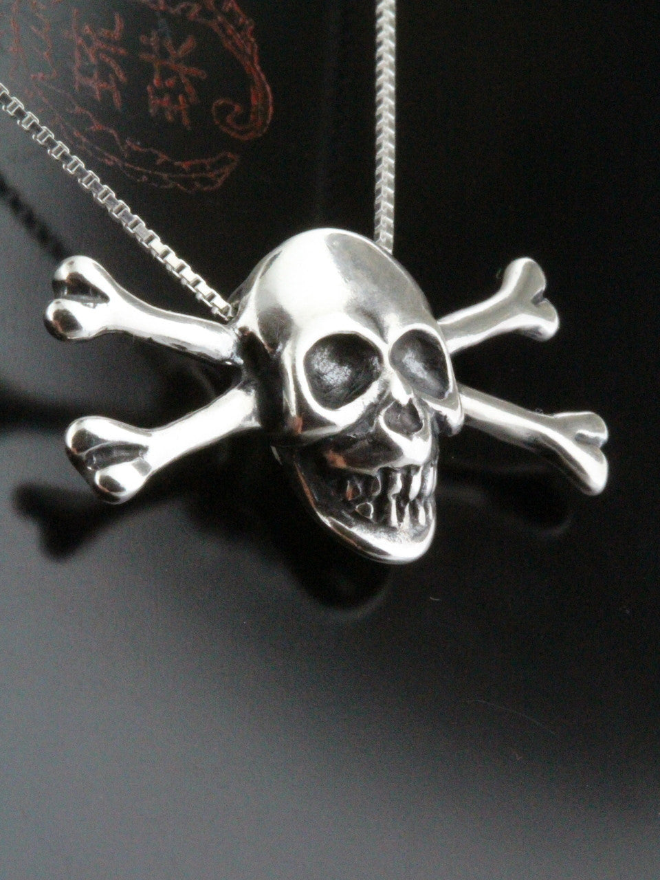 Skull and Crossbones Pendant - Silver