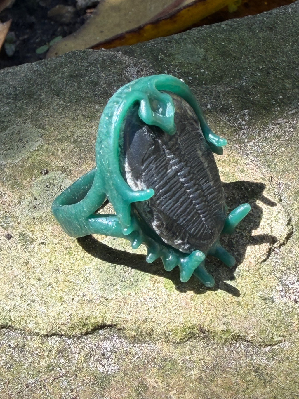 Trilobite Fossil Ring - Sterling Silver