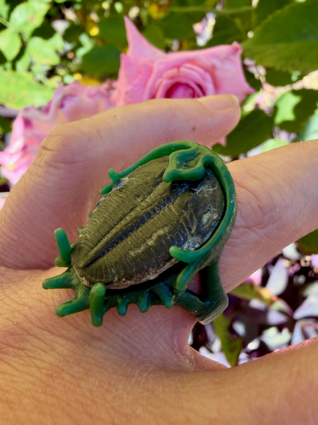 Trilobite Fossil Ring - Sterling Silver