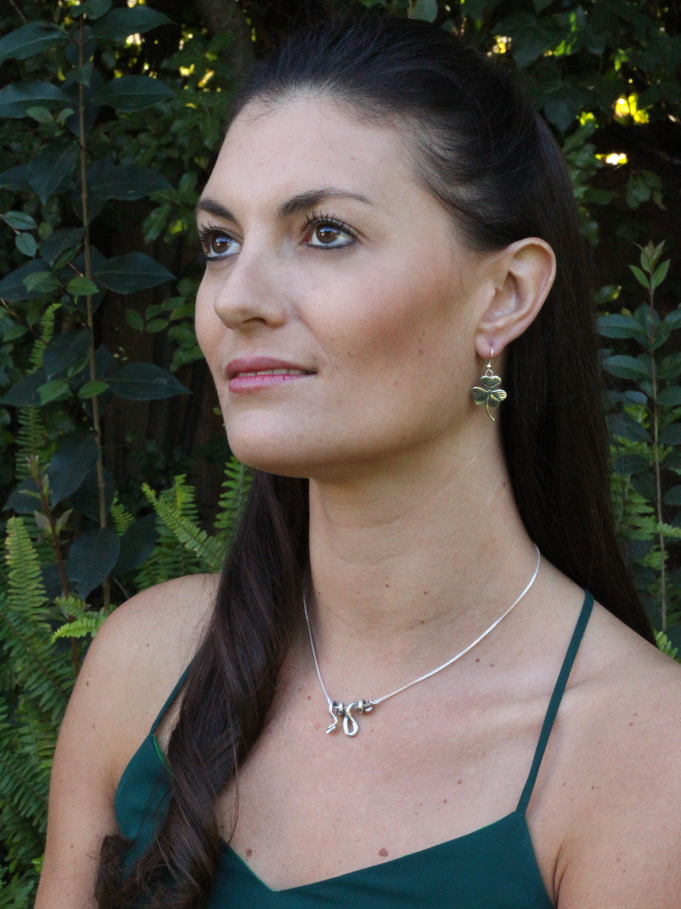 Shamrock earrings - Silver