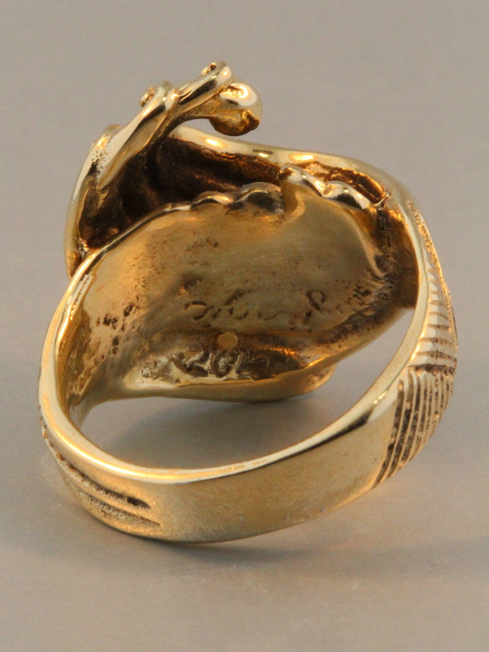 14K gold Maverick wave ring