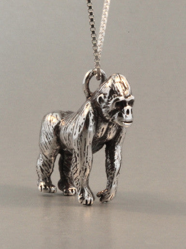 Gorilla Charm - Silver