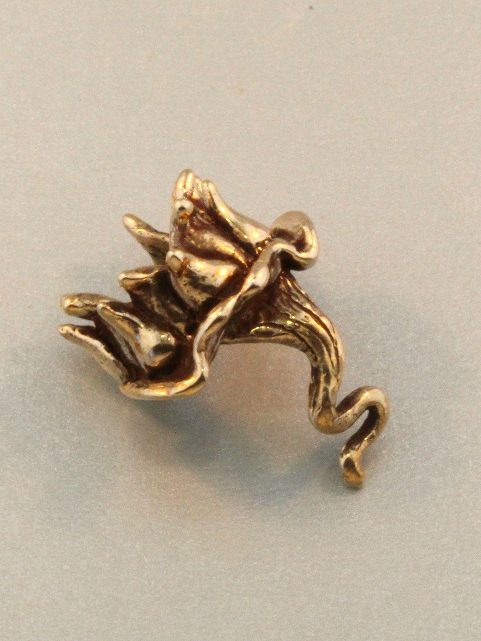 Bronze Lotus Ear Cuff
