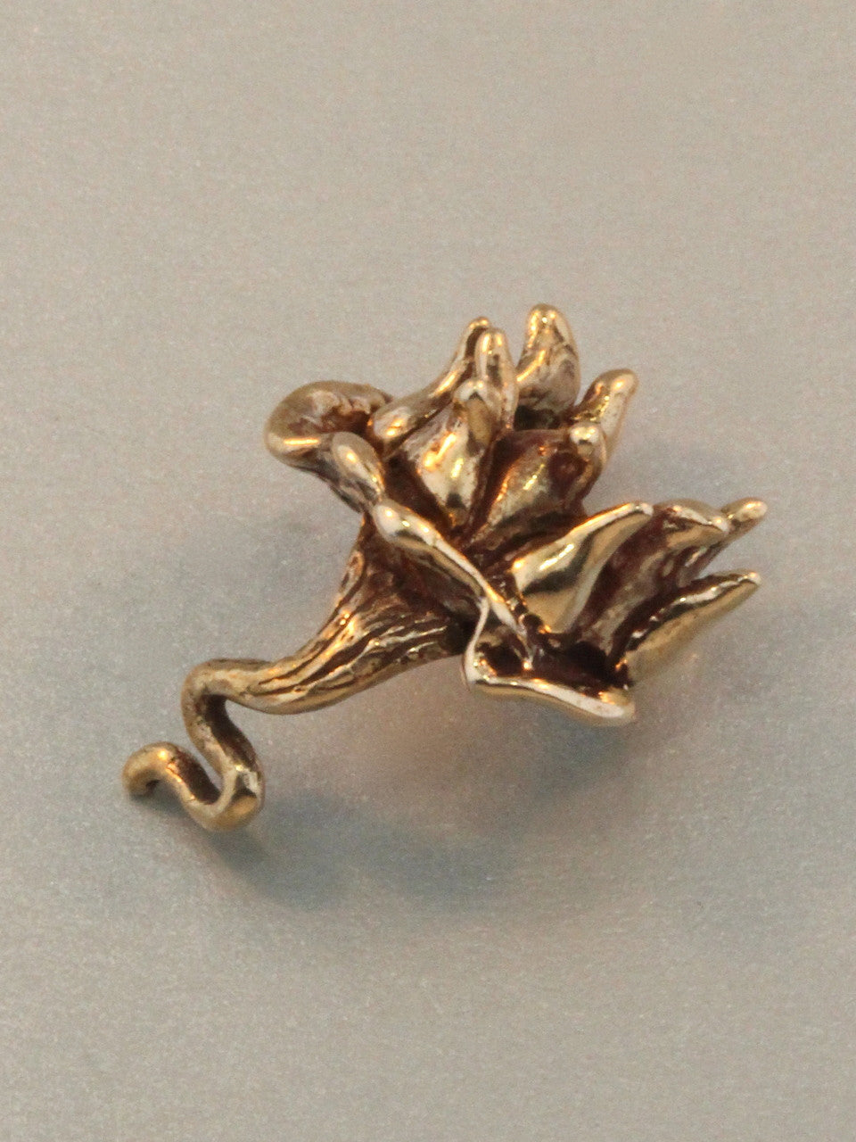 Bronze Lotus Ear Cuff