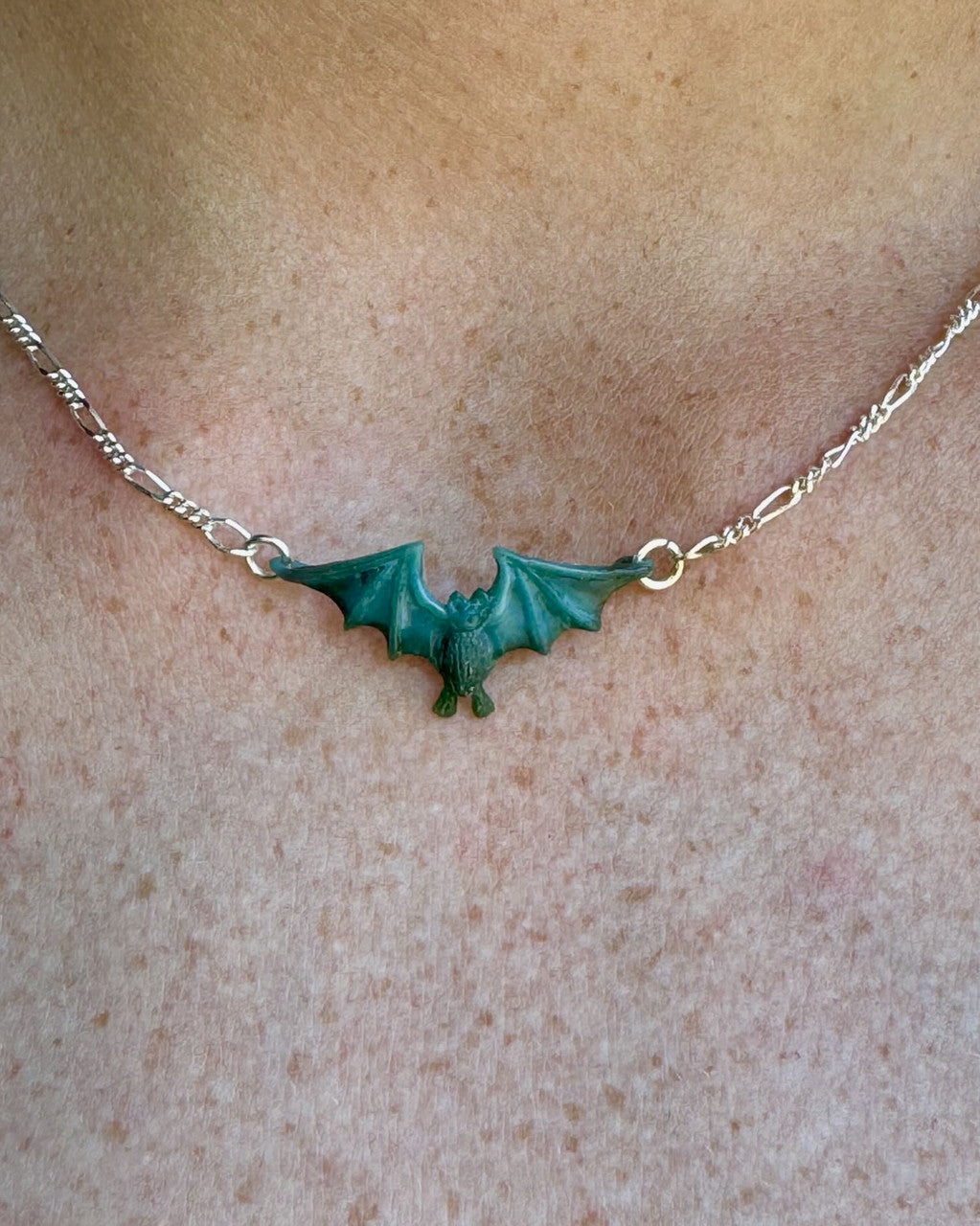 Tiny Flying Bat Pendant wax original