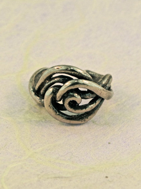 Twisted Ear Cuff in Silver