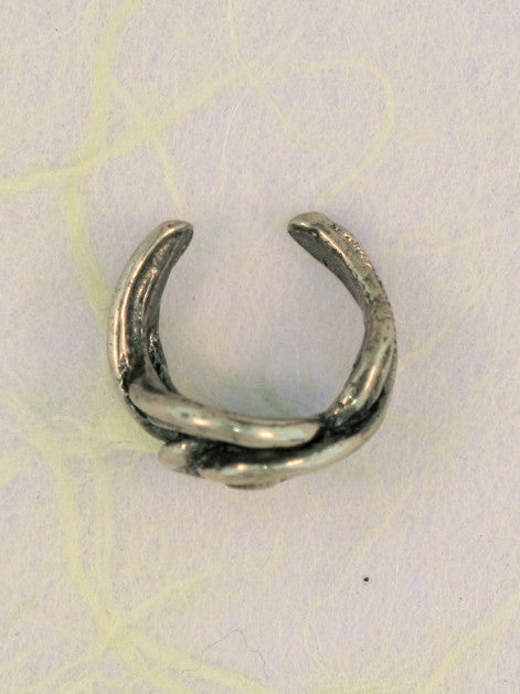Twisted Ear Cuff in Silver