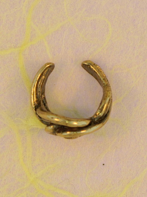 Twisted Ear Cuff in Bronze
