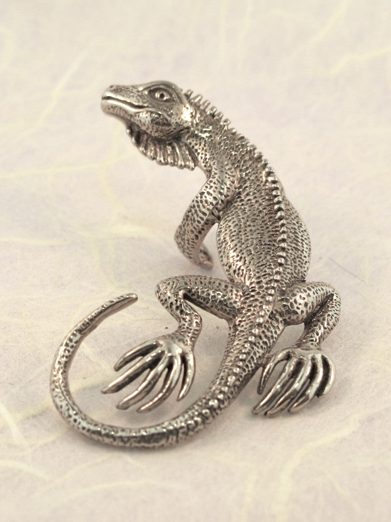 Iguana Ear Cuff - Sterling Silver