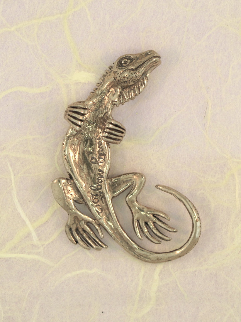 Iguana Ear Cuff - Sterling Silver