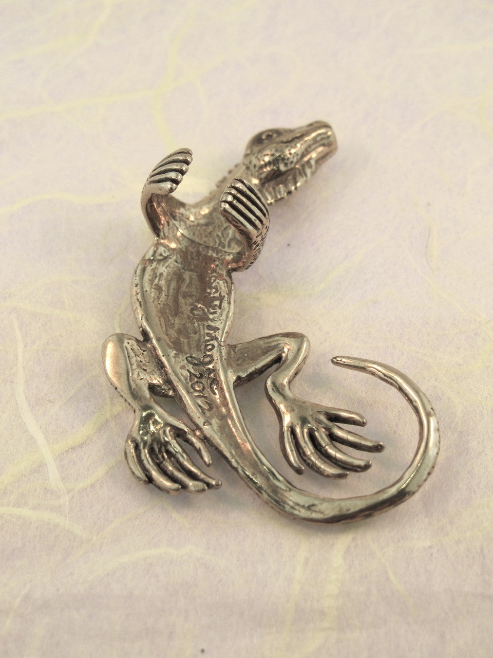 Iguana Ear Cuff - Sterling Silver