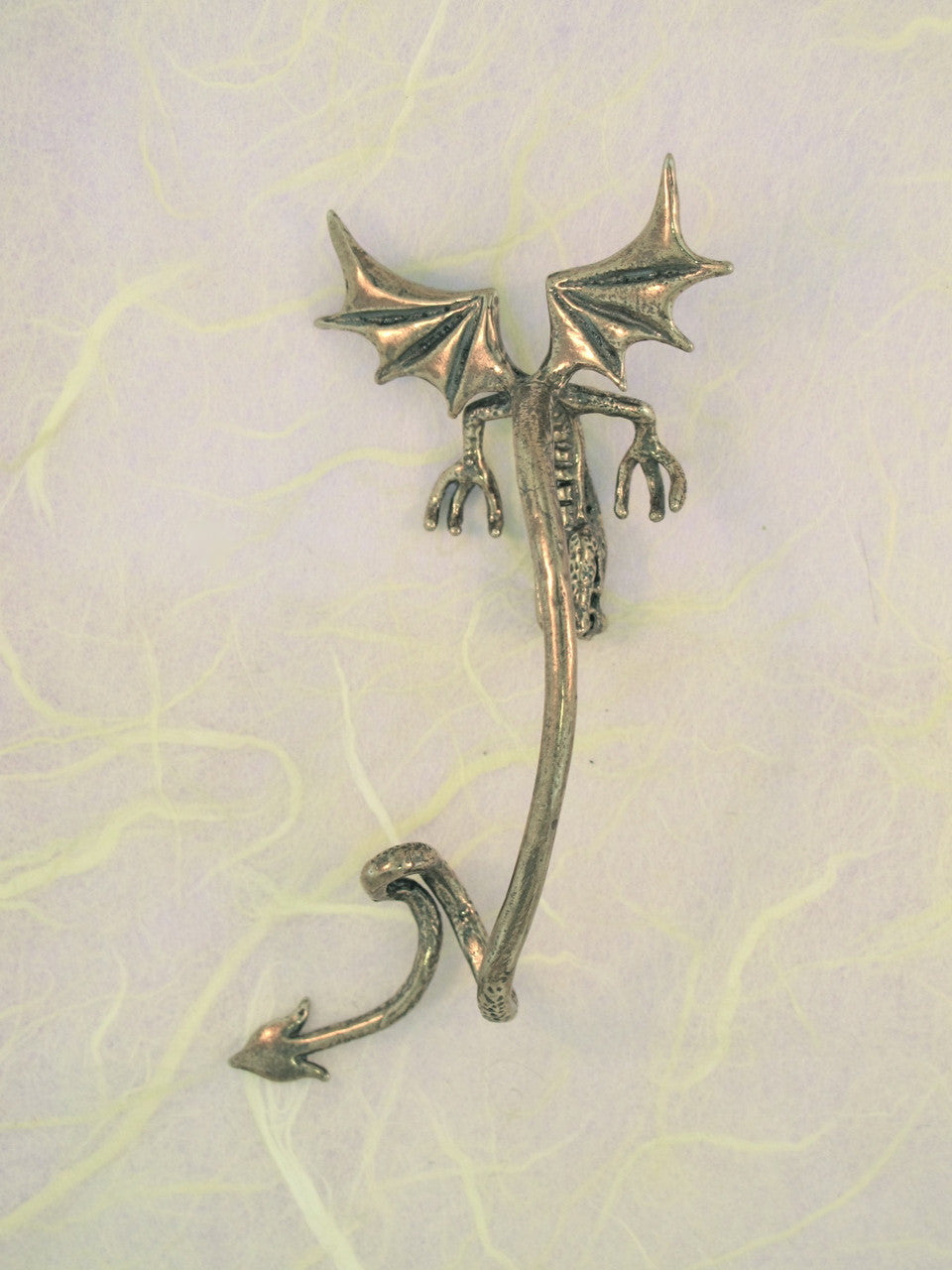 Curious Dragon Ear Wrap - Sterling Silver