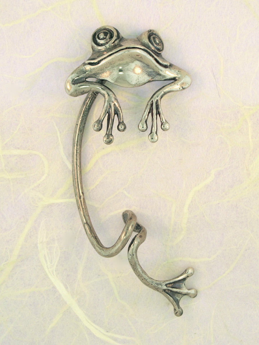 Curious Frog Ear Wrap - Silver