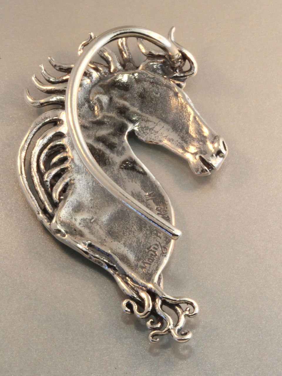 Spirit Horse Ear Wrap in Silver