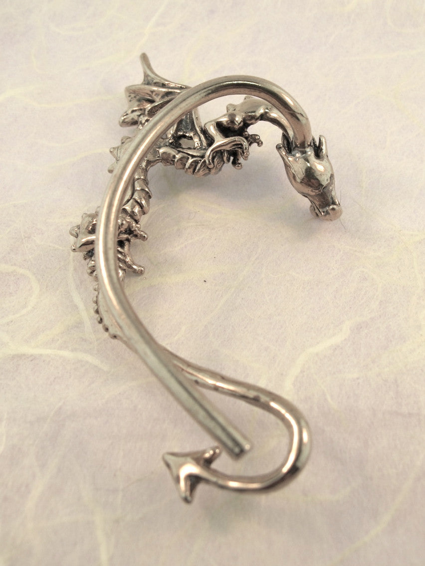 Classic Dragon Ear Wrap - Silver