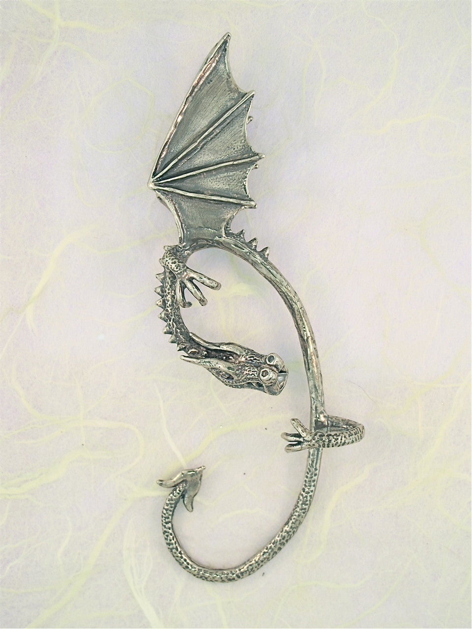 Silver Elfin Dragon Ear Wrap