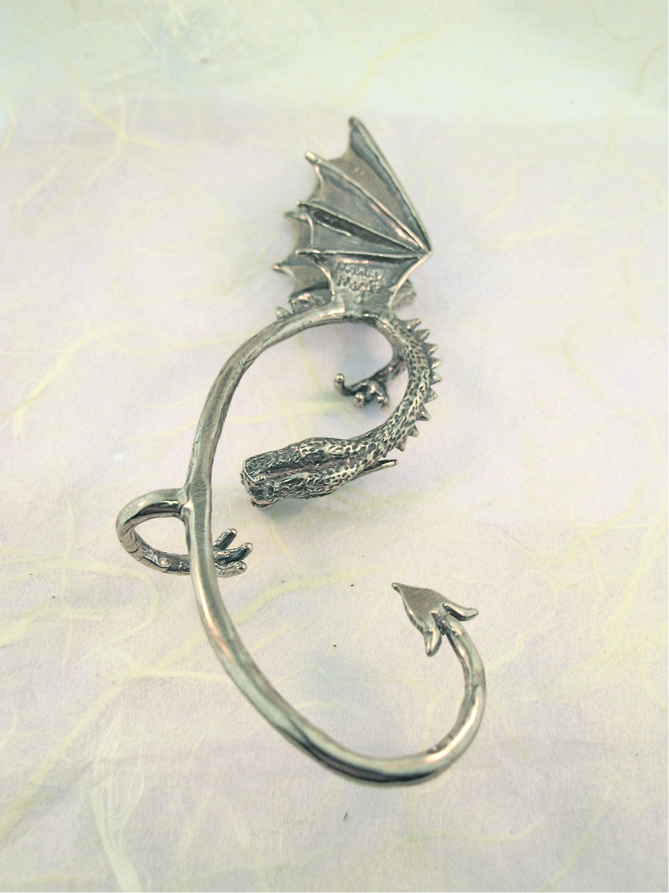 Silver Elfin Dragon Ear Wrap