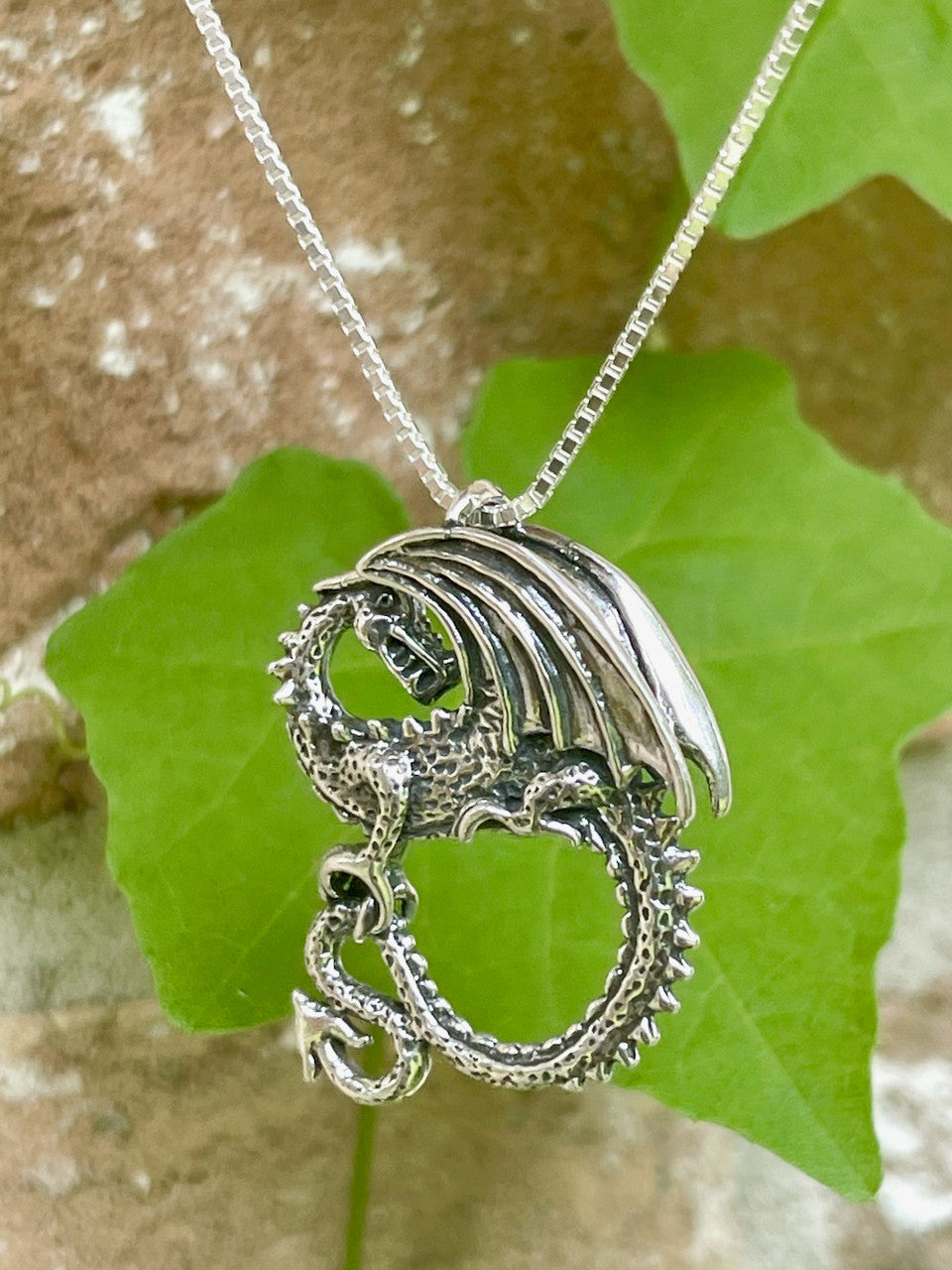 Avalon Dragon Pendant - Sterling Silver