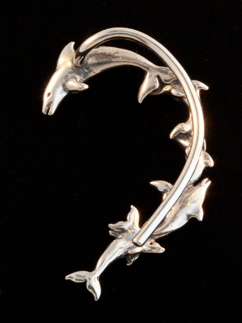 Dolphin Ear Wrap - Silver