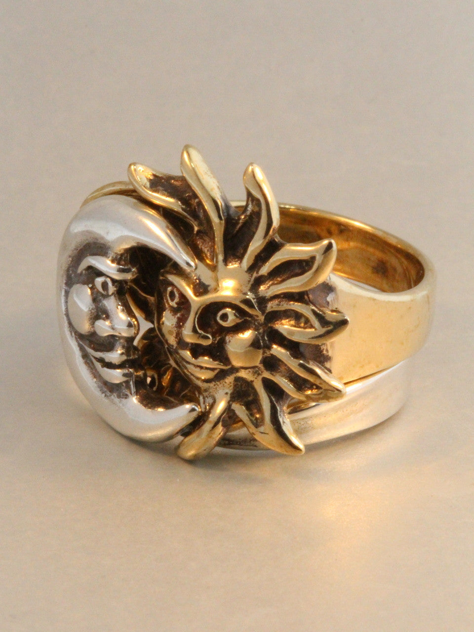 Sun Moon Eclipse Ring - Bronze and Silver Version