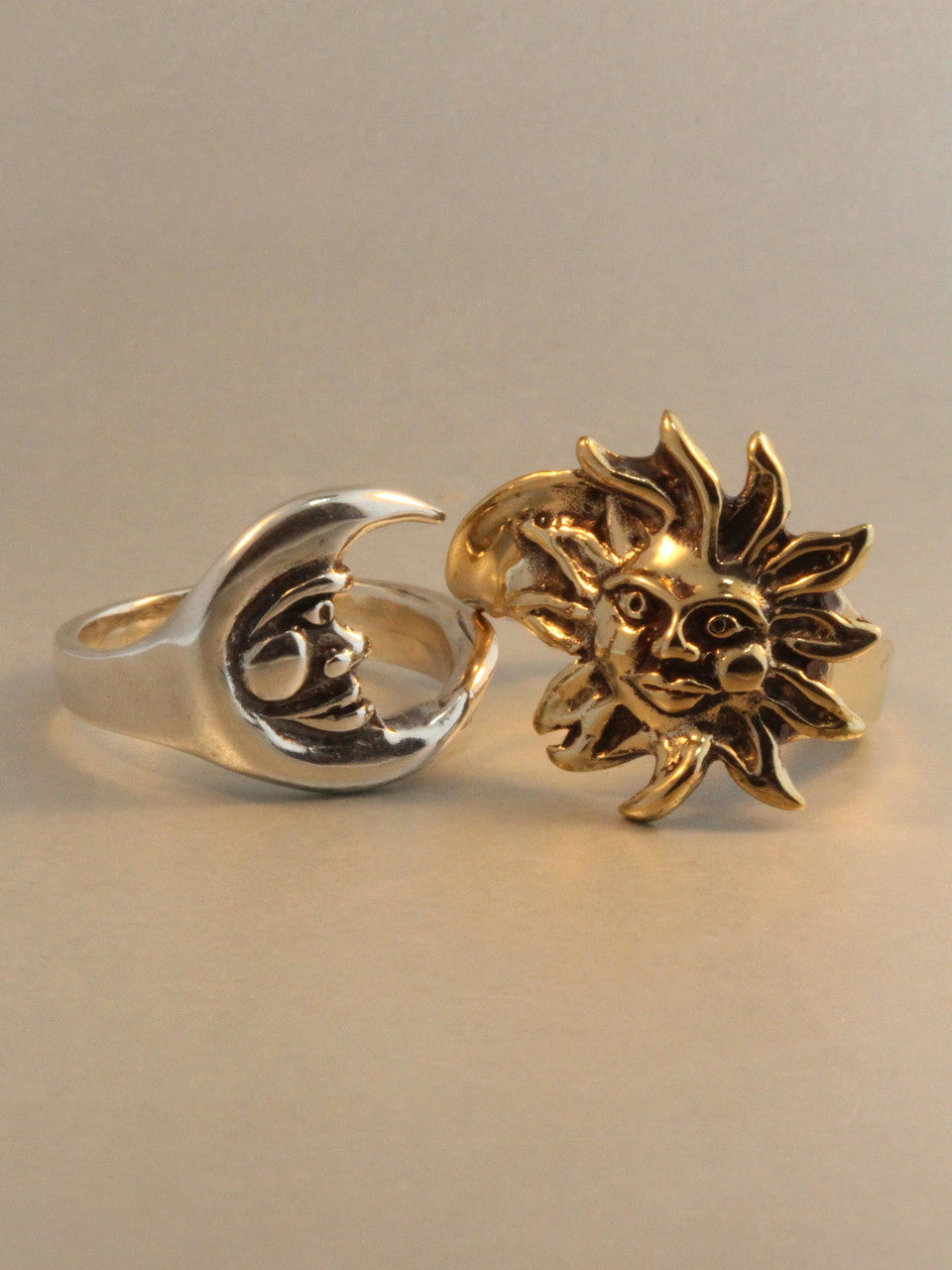 Sun Moon Eclipse Ring - Bronze and Silver Version
