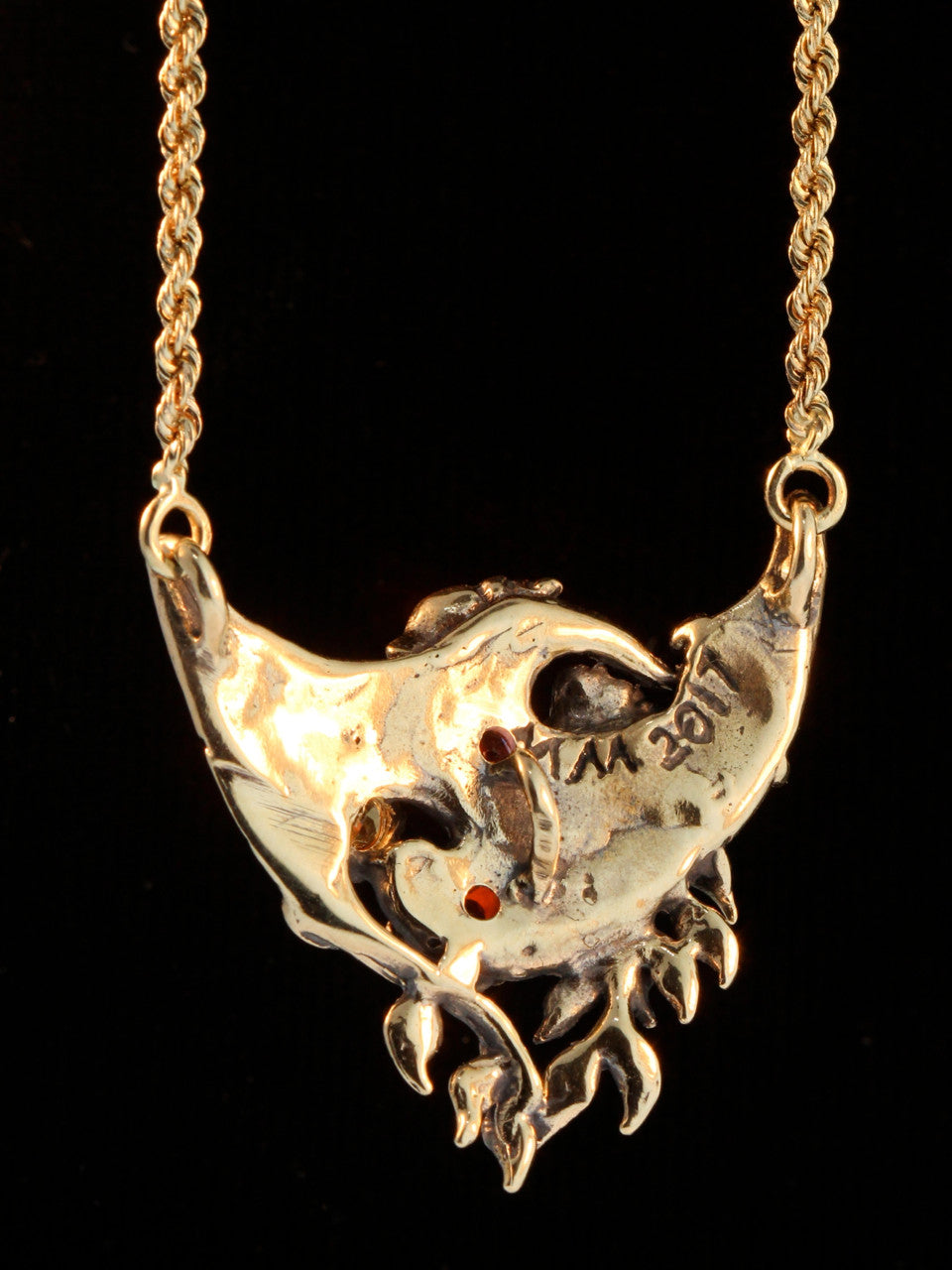 Atlantis Tide Pool Treasure Pendant with Gemstones - 14K gold