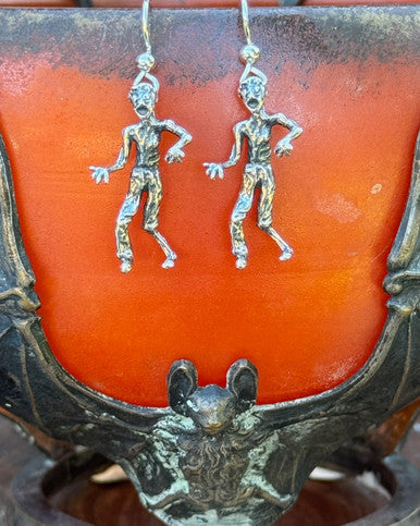 Zombie Earrings - Sterling Silver