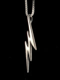 Lightning Bolt Charm - Silver