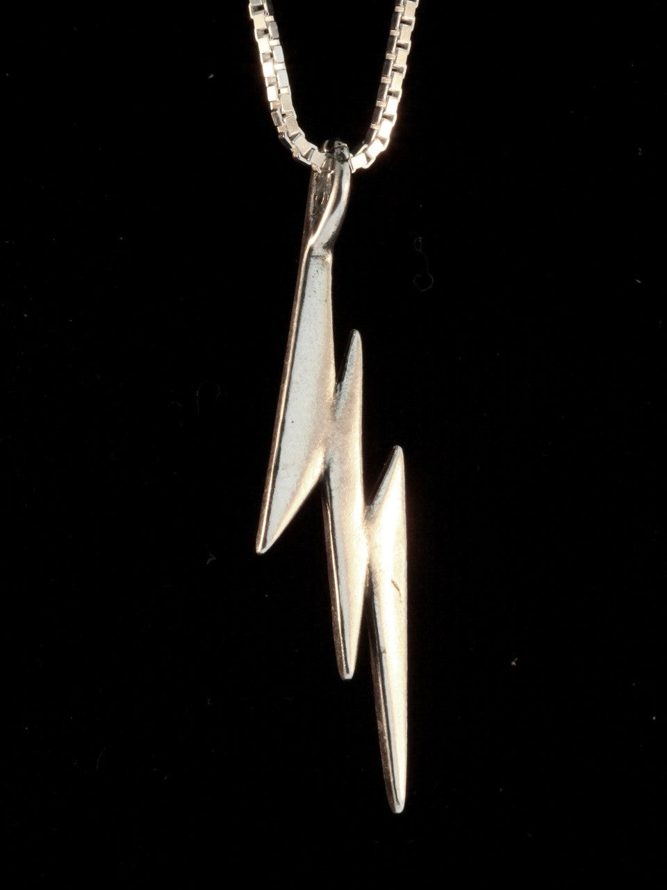 Lightning Bolt Charm in Silver