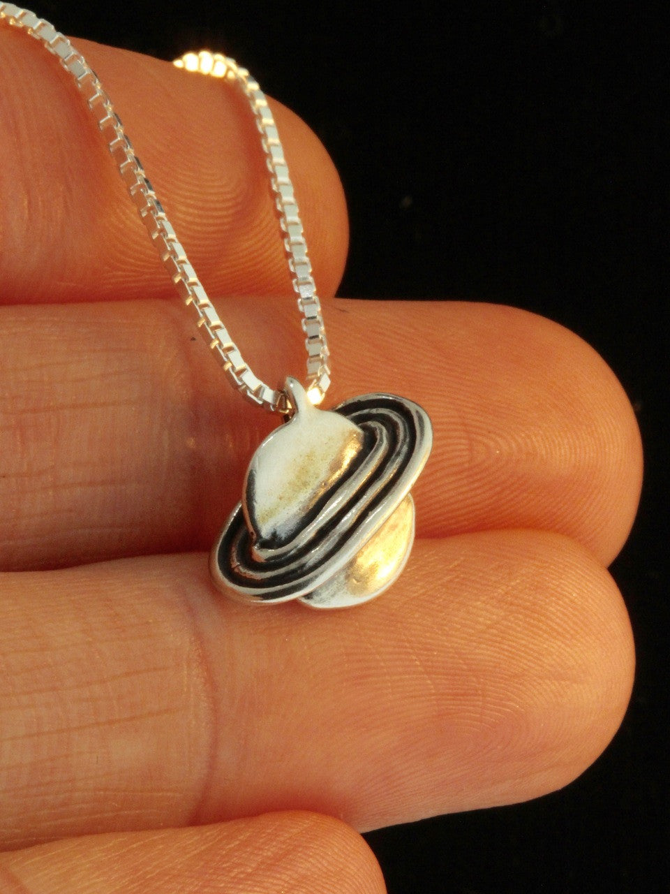 Celestial - Saturn Charm - silver