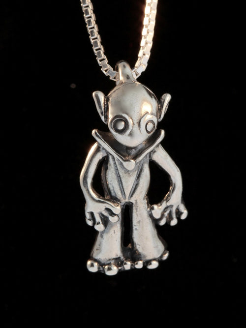 Alien Martian Charm - Silver