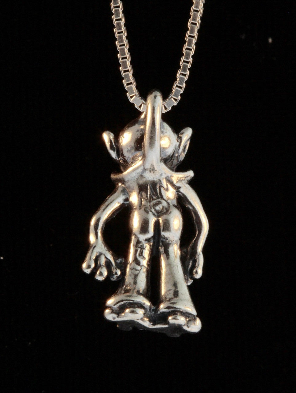 Alien Martian Charm - Silver