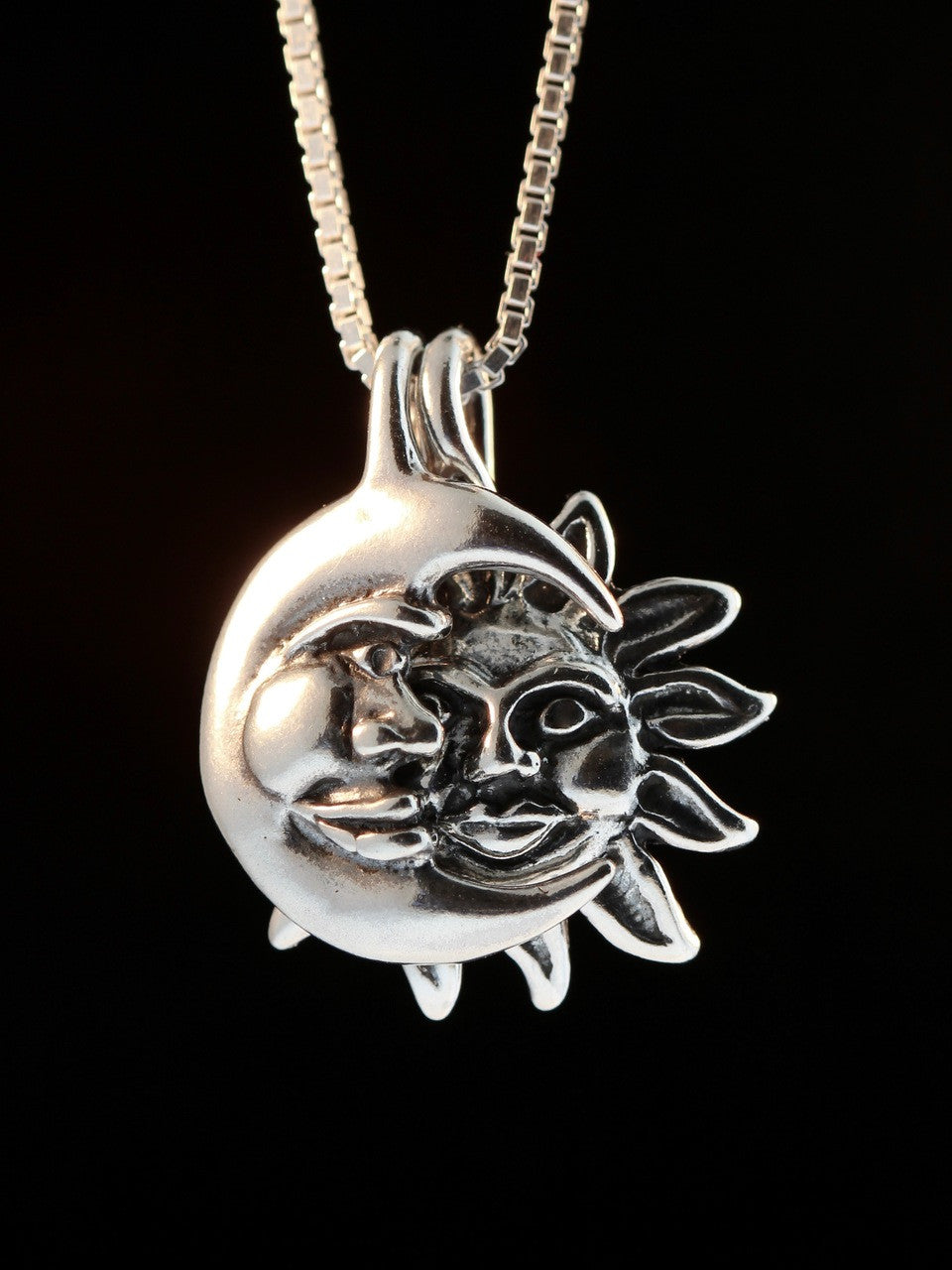 Two Part Eclipse Pendant - Silver