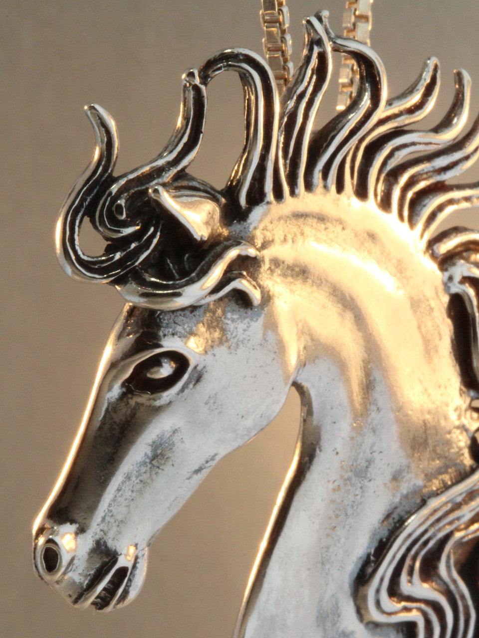 Spirit Horse Pendant - Sterling Silver