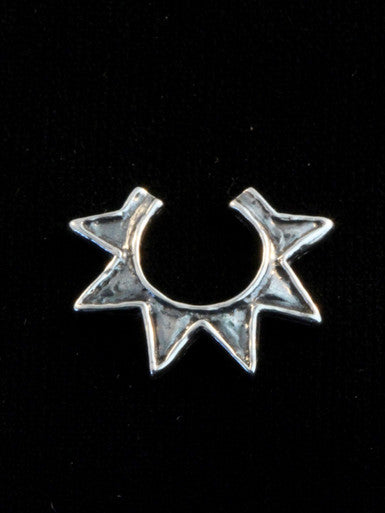 Ninja Star Ear Cuff - Silver